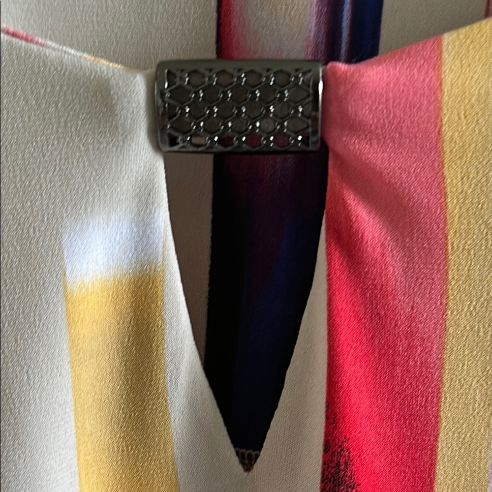 JM Collection Multicolor Abstract Blouse NWT 3X - Picture 4 of 7